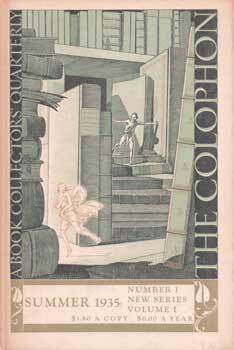 Item #75-8532 The Colophon, New Series : a Quarterly for Bookmen. Volume 1, Number 1, Summer...