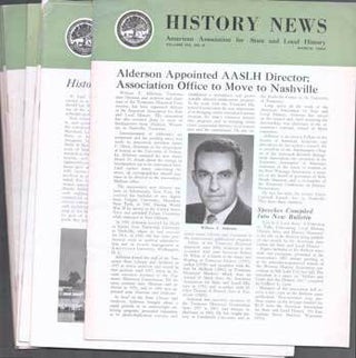 Item #75-8896 History News, Volume XIX, Nos. 5 - 8 and 10 - 13, March - November, 1964. (Eight...
