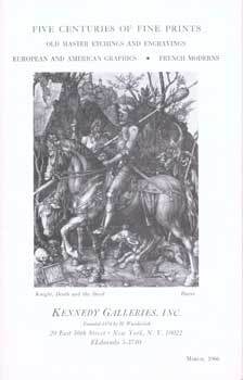 Item #75-8921 Five Centuries of Fine prints, Old Master Etchings and Engravings, European and...