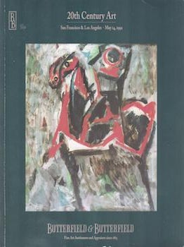 Item #75-9429 20th Century Art. May 14,1992. SN 4892U. Lots 3600-3825. Butterfield