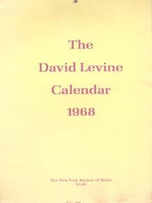 Item #75-9812 The David Levine Calendar, 1968. The New York Review of Books