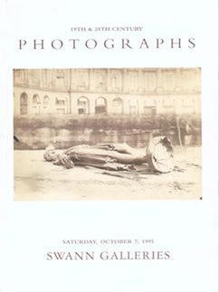 Item #75-9884 19th and 20th Century Photographs, lot #s1-594, sale # 1704; October 7, 1995. Inc...