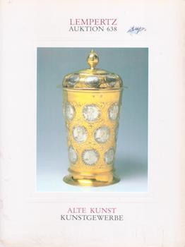 Item #75-9915 Auktion No. 638. Kunstgewerbe. 26. und 27. Mai. 1989. Lots # 701-1571. Lempertz