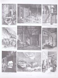Item #76-0115 Smelting Ore in Colorado. circa 1874. Frenzeny, Tavernier, After