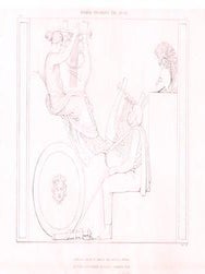 Item #76-0168 Homer Invoking the Muse, Plate 1, from The Odyssey of Homer. John Flaxman, William...