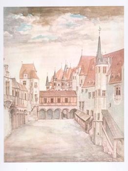Item #76-0275 Courtyard of Innesbruck Castle. Albrecht Durer
