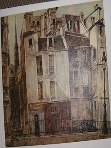 Item #76-0329 Hotel des Deux Lions., 1963. Leonard Tsugharu Foujita, Japanese/French