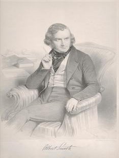 Item #76-0441 Portrait of Albert Richard Smith (British novelist and lecturer, 1816-1860)....