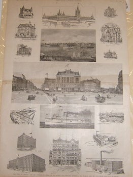 Item #76-0452 The City of Detroit and its Attractions _ Some of its Public and Private Buildings...