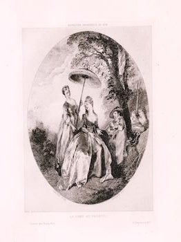 Item #76-0477 Exposition Universelle de 1878: La Dame au Parasol. Nicolas Lancret ., Emile...