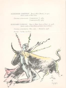 Item #76-0534 Bullfighter, 1964. Jean Cocteau, French