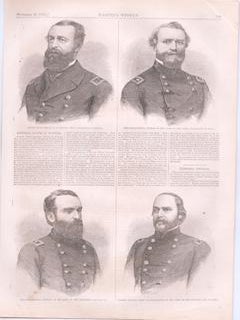 Item #76-0975 Portraits of Acting Rear-Admiral D. D. Porter; Brigadier-General Thomas, of the...