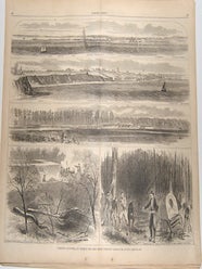 Item #76-1037 Yorktown, Gloucester, and Scenes in the Camps Before Yorktown. Harper’s Weekly,...