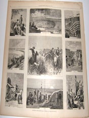Item #76-1048 The Texas Cattle Trade. Harper’s Weekly, Supplement, May 2, 1874. Frenzeny and...