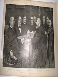 Item #76-1051 President Cleveland and His Cabinet. Harper’s Weekly, March 4, 1893. Louis Loeb,...