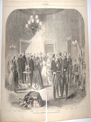 Item #76-1063 Abraham Lincoln Grand Reception at the White House, January 1862. Harper’s...