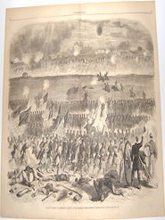 Item #76-1112 Gallant Charge of Humphrey’s Division at the Battle of Fredericksburg. Harper’s...