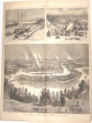 Item #76-1123 General Grant’s Campaign - A Panoramic view of the Situation Around Petersburg....