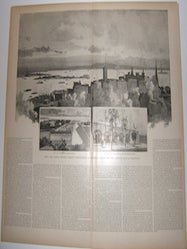 Item #76-1158 New York Harbor, Showing Present Fortifications at Governors Island and the...