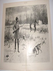 Item #76-1161 Rabbit Shooting. Harper’s Weekly, April 8, 1893. A. B. Frost, Harper’s...