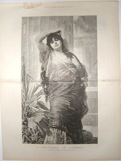 Item #76-1176 A princess of Cyprus, by N. Sichel. The Illustrated London News, May 11, 1889....