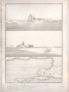 Item #76-1235 a. Le Chateau de Bokkier, vu du cote du Nord. b. Vue du cote de l’Orient...