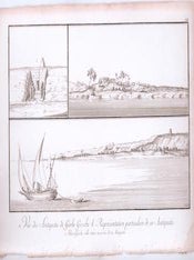 Item #76-1340 a. Vue des Antiquites de Garbe Girsche. b. Representation particuliere de ces...