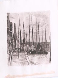 Item #76-1360 Billingsgate, 1859. James Abbott McNeill Whistler, American