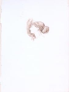 Item #76-1361 Head of a Girl. Charles Samuel Keene, Attributed, British