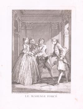 Item #76-1461 Le Mariage Force, Comedie by Jean Baptiste Moliere. (1694). Francois Boucher,...