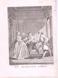 Item #76-1462 Le Mariage Force, Comedie by Jean Baptiste Moliere. (1694). Francois Boucher, L....
