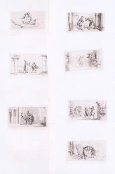 Item #76-1500 Seven vignettes, from L’Etourdi ou les Contretemps (The Blunderer, or the...