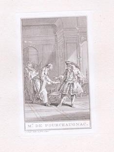 Item #76-1509 Monsieur de Pourceaugnac, Comedie, by Jean Baptiste Moliere. (1669). Francois...