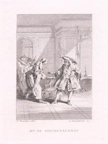 Item #76-1519 Monsieur de Pourceaugnac, Comedie, by Jean Baptiste Moliere. (1669). Francois...