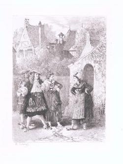 Item #76-1521 Monsieur de Pourceaugnac, Comedie, by Jean Baptiste Moliere. (1669). Adolphe...