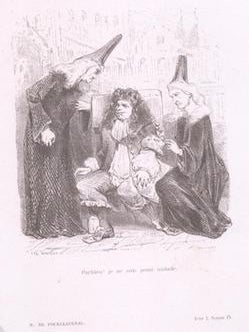 Item #76-1522 Parbleu! je ne sais point malade, Acte I, Scene IX, from Monsieur de Pourceaugnac,...