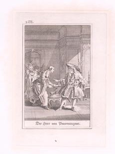 Item #76-1527 Monsieur de Pourceaugnac, Comedie, by Jean Baptiste Moliere. (1669). Francois...