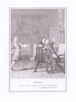 Item #76-1552 Orgon, from Le Tartuffe ou l’Imposteur, Comedie ballet by Jean Baptiste Moliere....