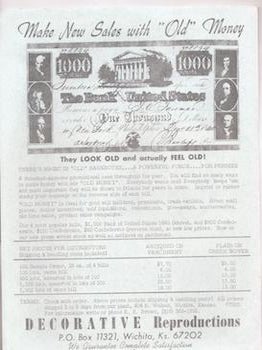 Item #77-0600 Make New Sales with "Old Money" Decorative Reproductions
