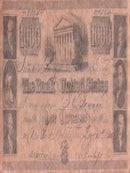 Item #77-0601 The Bank of the United States: One Thousand Dollars (reproduction). Decorative...