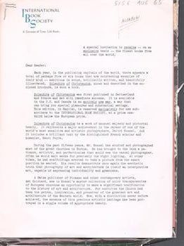 Item #77-0757 Press Catalogue: The Splendors of Christendom. International Book Society