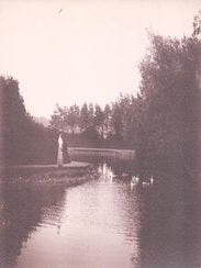 Item #77-1042 Edwardian Woman by lake. English photographer