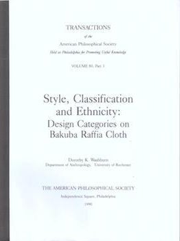 Item #77-1374 Style Classification and Ethnicity: Design Categories on Bakuba Raffia Cloth....