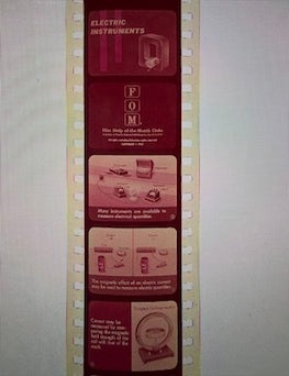 Item #77-2111 Electric Instruments. Film Strip of the Month Club.