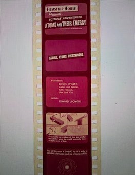 Item #77-2140 Science Adventures: Atoms and Their Energy, Atoms, Atoms Everywhere. Filmstrip House.