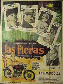 Item #99-0154 Las Fieras. [Movie poster / Cartel de la película]. Rene Cardona
