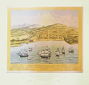 Item #99-0185 View of San Francisco, formerly Yerba Buena, in 1846-7 before the discovery of gold. Bosqui.