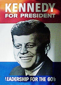 Item #99-0186 Kennedy for President. Leadership for the 60’s. John. F. Kennedy